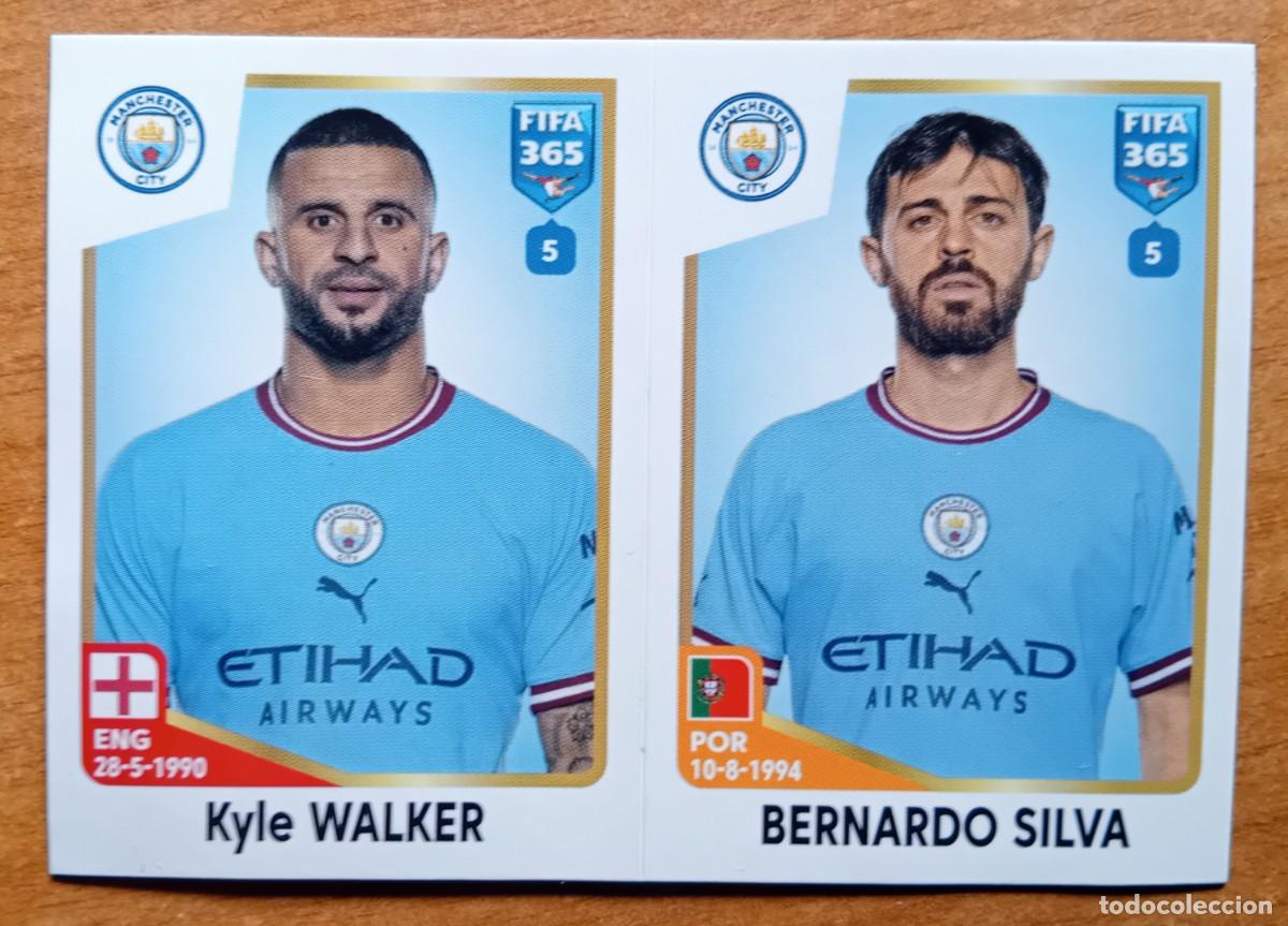 Football Stickers: Figurina Panini 2022-23 Cromo Fifa 365 2023 Kyle Walker Bernardo Silva Manchester City n 93