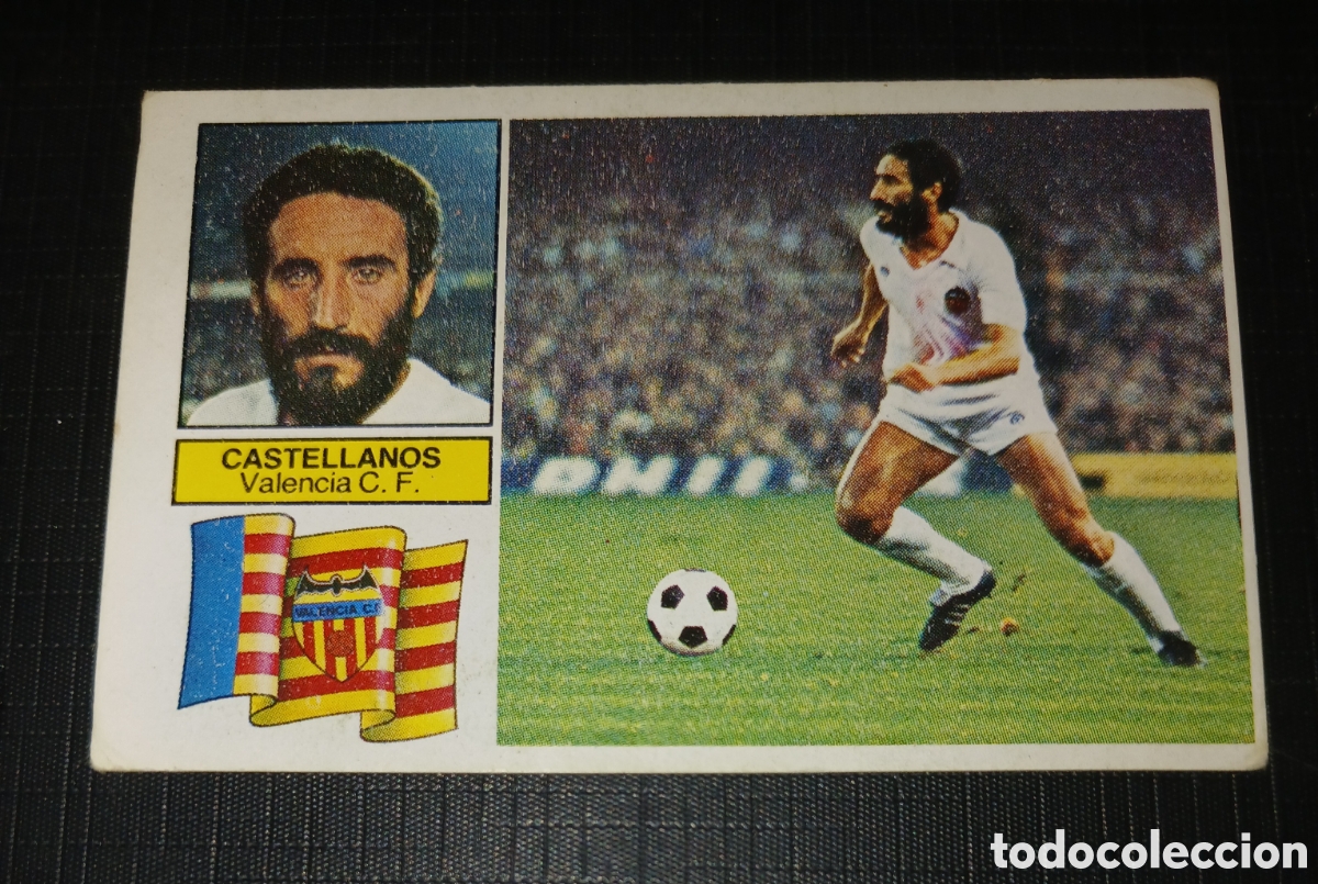 Football Stickers: Cromo Castellanos Valencia C. F. Ed. Este Liga 1982 1983 82-83 Sin pegar, nunca pegado