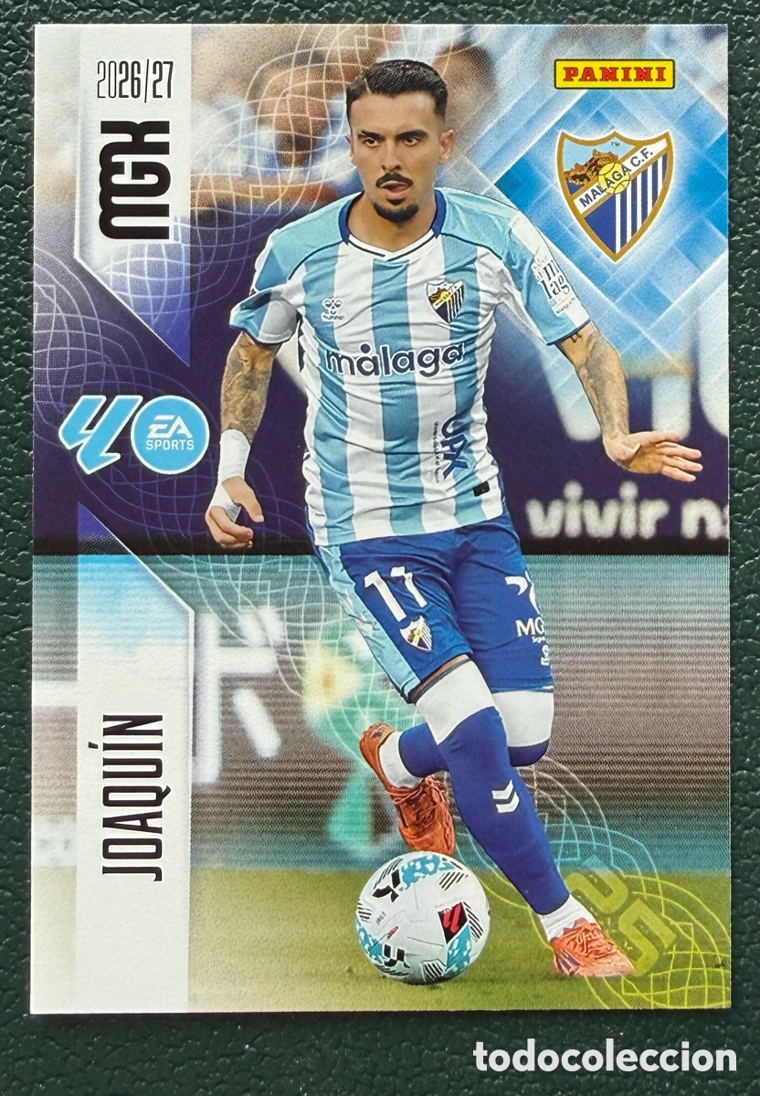 Cromos de f&uacute;tbol: 251 JOAQUIN MALAGA CF FICHAS ALBUM MEGACRACKS 2026 2027 MGK 26 27