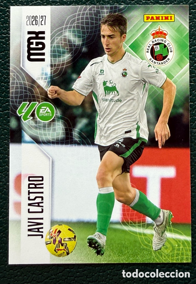Cromos de f&uacute;tbol: 277 JAVI CASTRO RACING DE SANTANDER FICHAS ALBUM MEGACRACKS 2026 2027 MGK 26 27