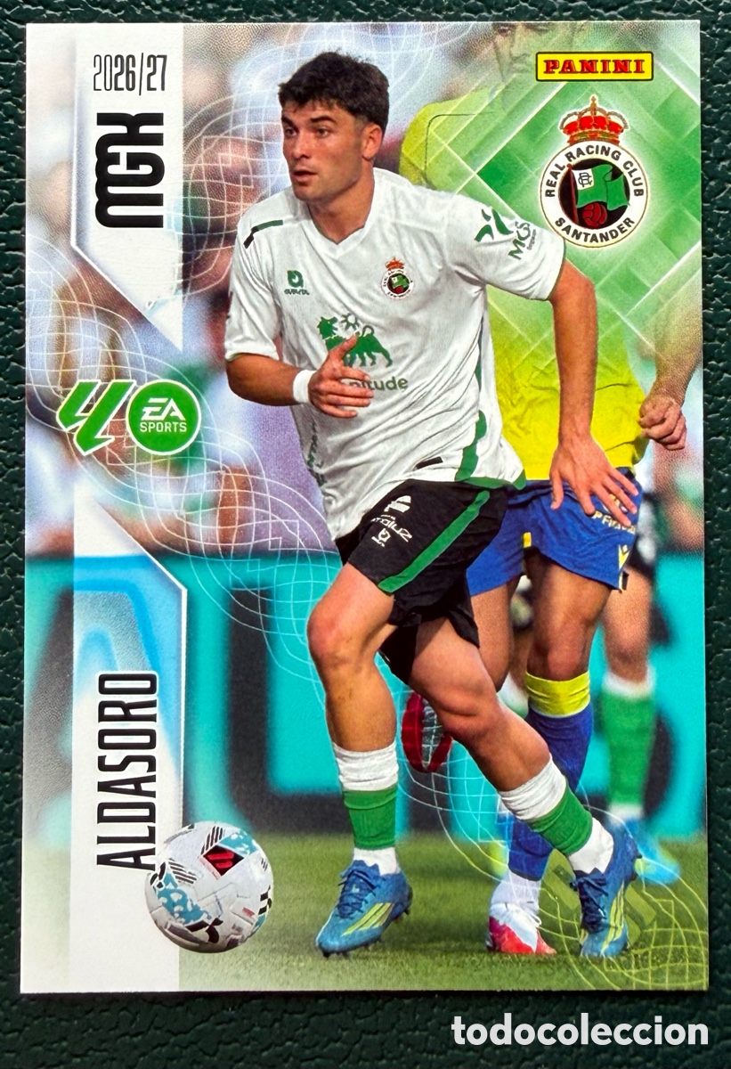 Cromos de f&uacute;tbol: 283 ALDASORO RACING DE SANTANDER FICHAS ALBUM MEGACRACKS 2026 2027 MGK 26 27