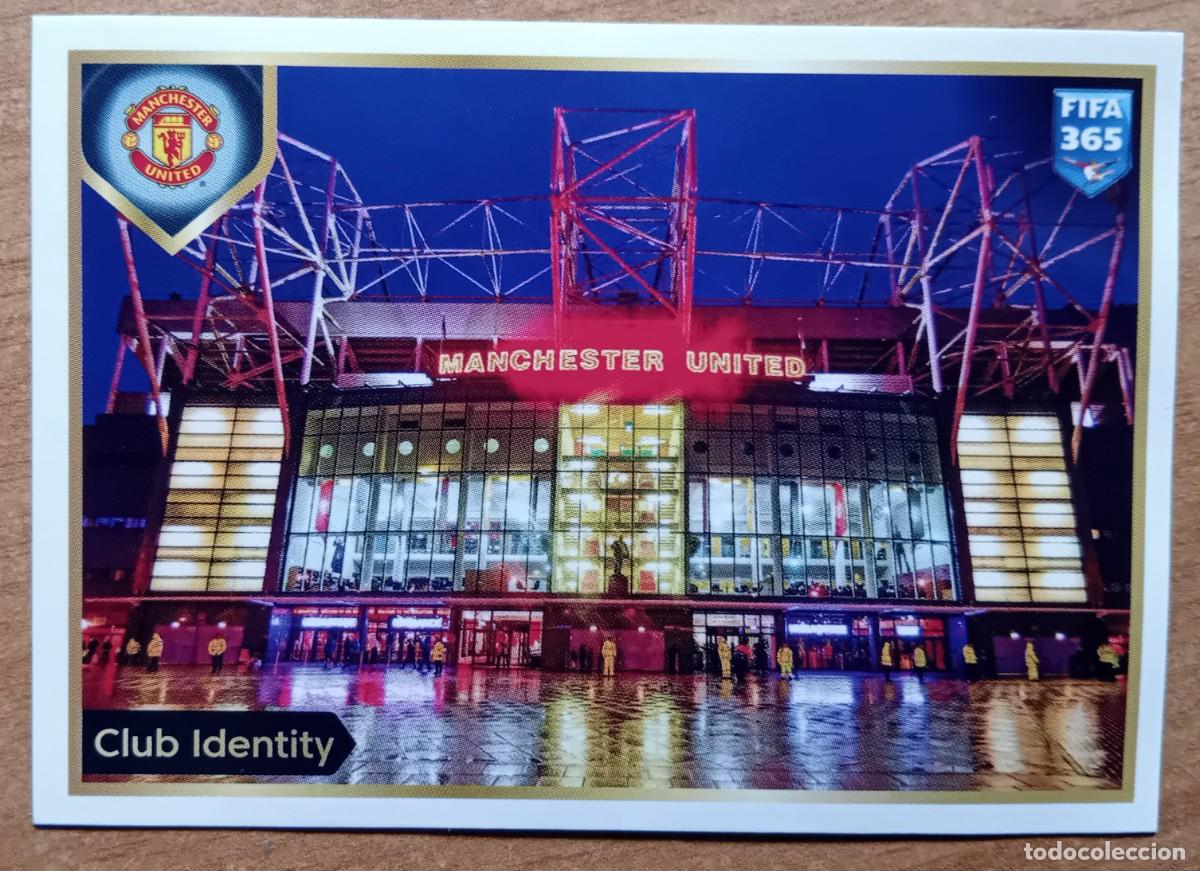 Cromos de f&uacute;tbol: Figurina Panini 2022-23 Cromo Fifa 365 2023 Club Identity Manchester United Old Trafford n 100