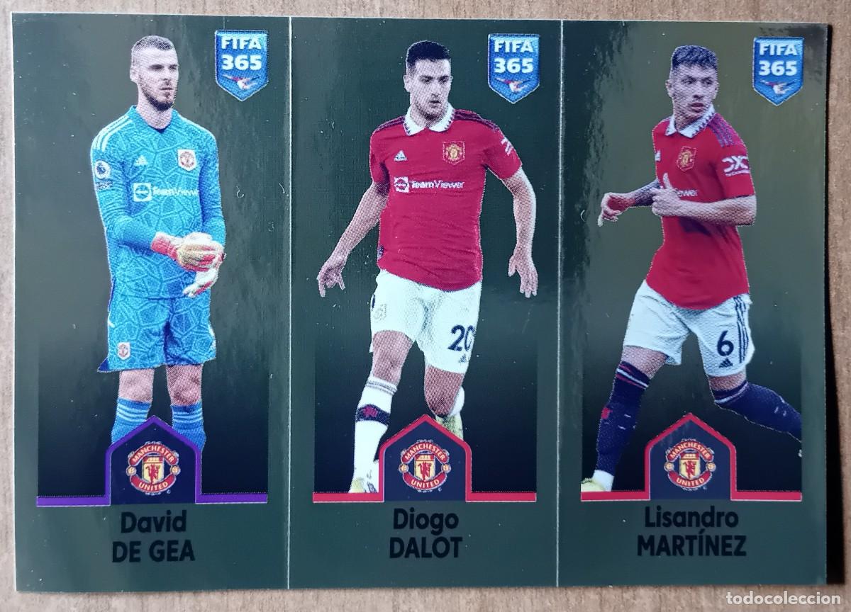 Cromos de f&uacute;tbol: Figurina Panini 2022-23 Cromo Fifa 365 2023 De Gea Diogo Dalot Mart&iacute;nez Manchester United n 103