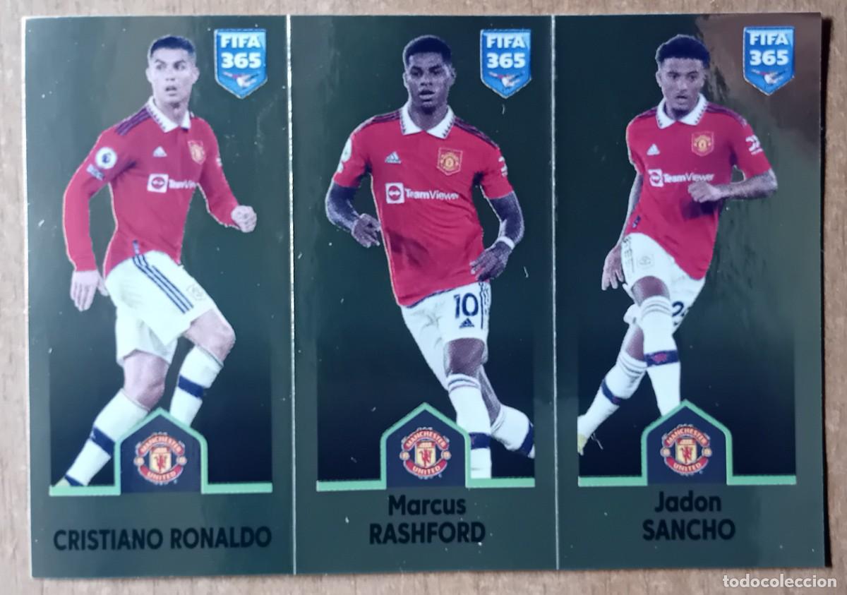 Cromos de f&uacute;tbol: Figurina Panini 2022-23 Cromo Fifa 365 2023 Cristiano Ronaldo Rashford Sanch Manchester United n 113
