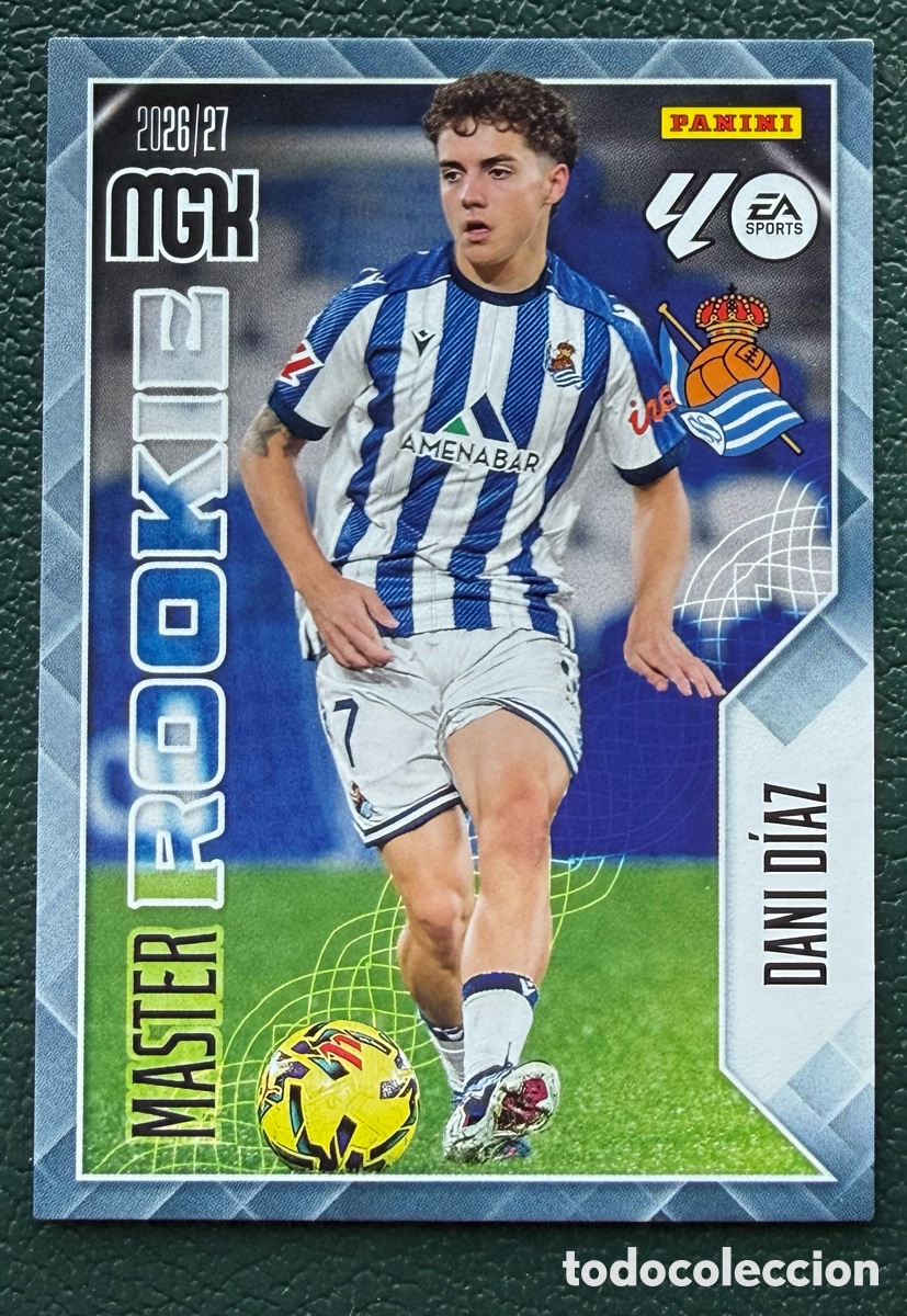 Cromos de f&uacute;tbol: 411 DANI DIAZ REAL SOCIEDAD MASTER ROOKIE FICHAS ALBUM MEGACRACKS 2026 2027 MGK 26 27