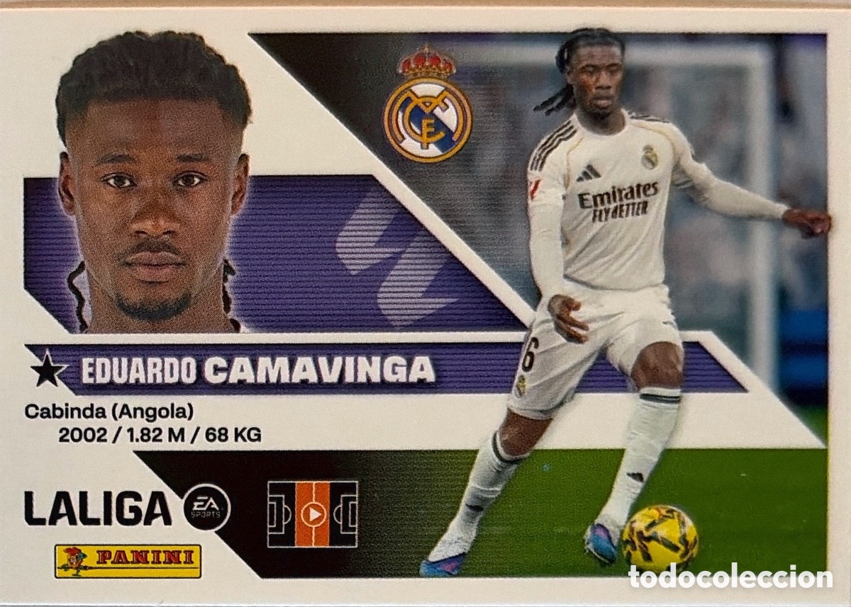 Cromos de f&uacute;tbol: 13.- Camavinga (R. MADRID) - COLECCIONES ESTE 2026/27 (PANINI)