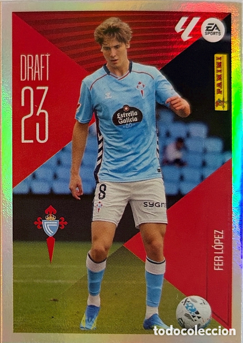 Cromos de f&uacute;tbol: 7.- Fer L&oacute;pez -Draft 23 - (R. CELTA) - COLECCIONES ESTE 2026/27 (PANINI)
