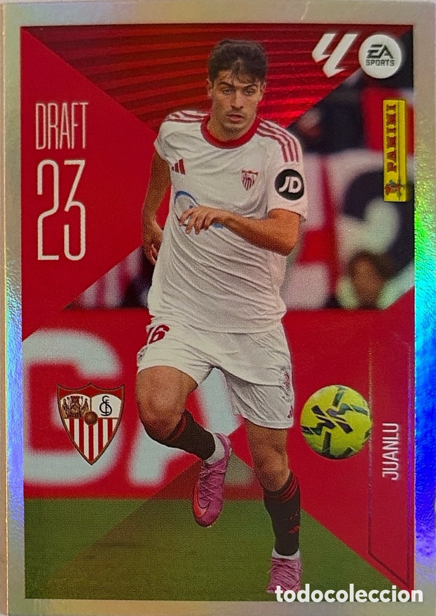 Cromos de f&uacute;tbol: 14.- Juanlu -Draft 23 - (SEVILLA) - COLECCIONES ESTE 2026/27 (PANINI)