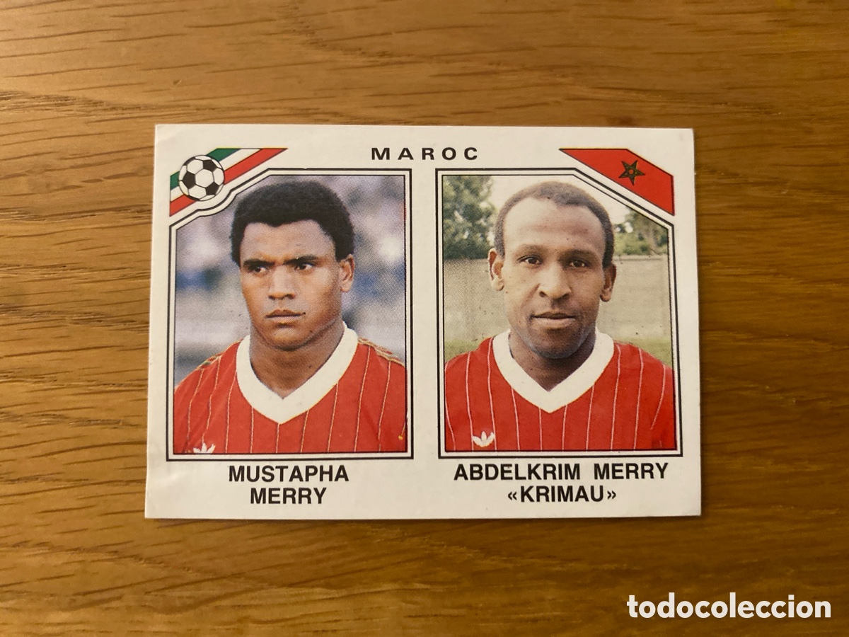 Cromos de f&uacute;tbol: Cromo panini mundial Mexico 86 n&uacute;mero 426 Merry/Krimau - Sticker album world cup 1986