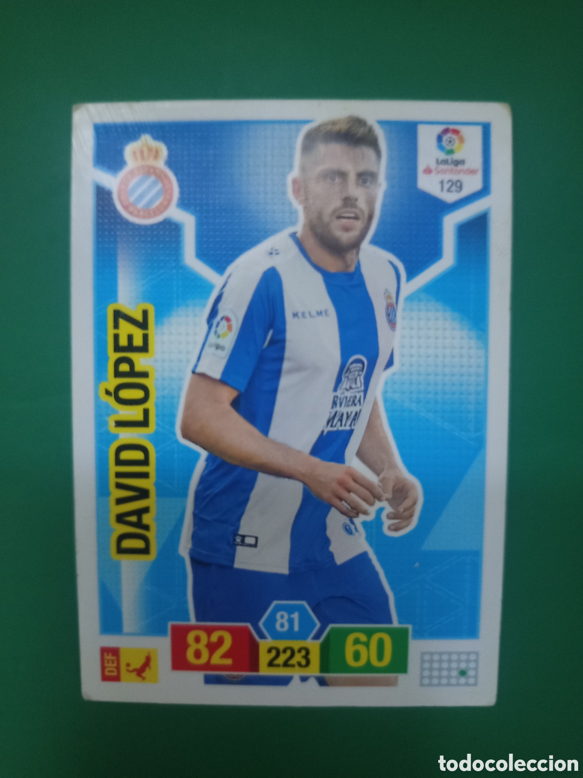 Fu&szlig;ball-Sticker: ❇️ CROMO ⚽ CARD DAVID LOPEZ RCD ESPA&Ntilde;OL ESPANYOL N&ordm; 129 ADRENALYN 2018 2019 18 19 PANINI ❇️