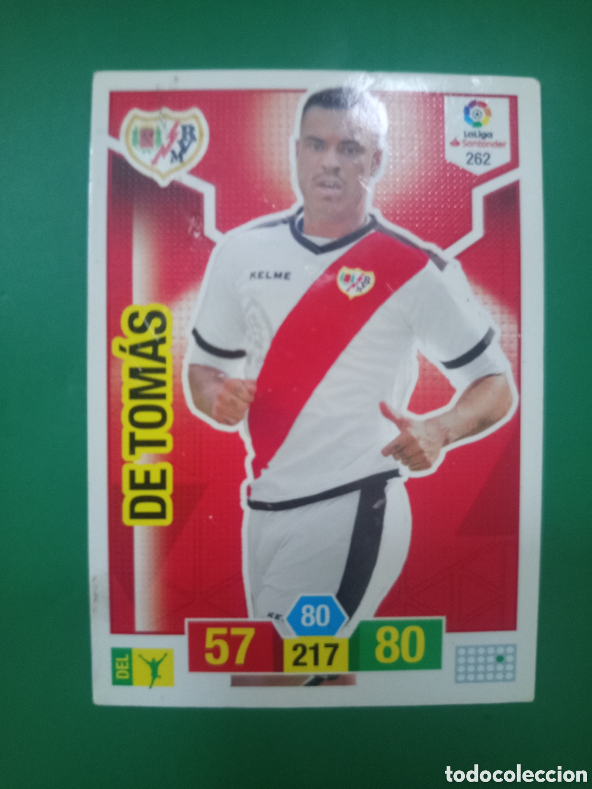 Football Stickers: ❇️ CROMO ⚽ CARD DE TOM&Aacute;S RAYO VALLECANO N&ordm; 262 ADRENALYN 2018 2019 18 19 PANINI ❇️