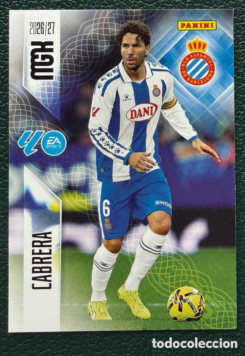 Football Stickers: 169 CABRERA RCD ESPANYOL FICHAS ALBUM MEGACRACKS 2026 2027 MGK 26 27