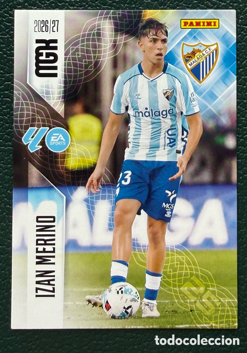 Cromos de f&uacute;tbol: 244 IZAN MERINO MALAGA CF FICHAS ALBUM MEGACRACKS 2026 2027 MGK 26 27