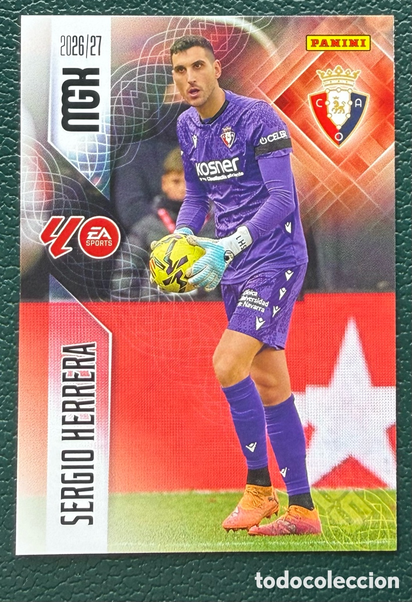 Cromos de f&uacute;tbol: 254 SERGIO HERRERA CA OSASUNA FICHAS ALBUM MEGACRACKS 2026 2027 MGK 26 27