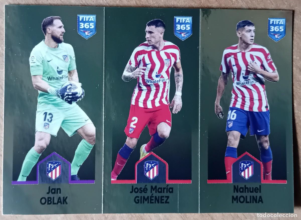 Cromos de Futebol: Figurina Panini 2022-23 Cromo Fifa 365 2023 Oblak Gimenez Molina Atl&eacute;tico Madrid n 135
