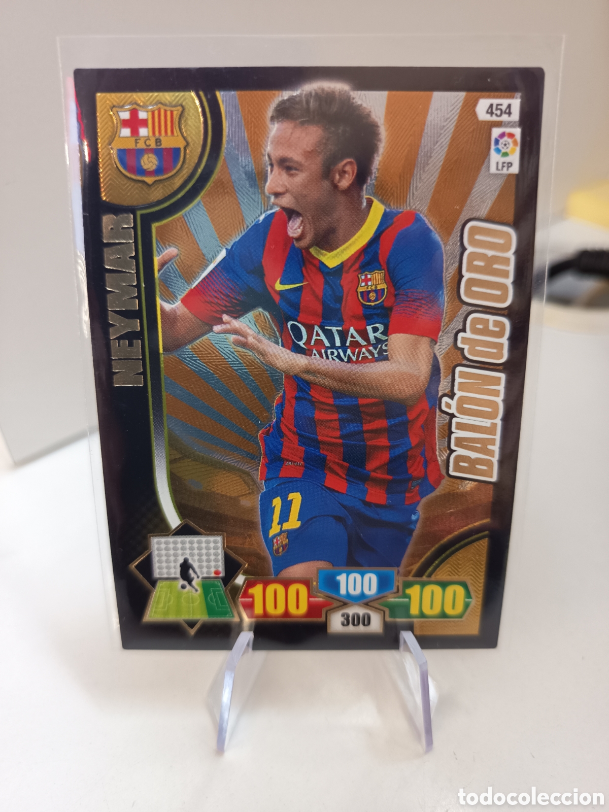 Cromos de f&uacute;tbol: 454 BALON DE ORO NEYMAR ADRENALYN XL 2013 2014