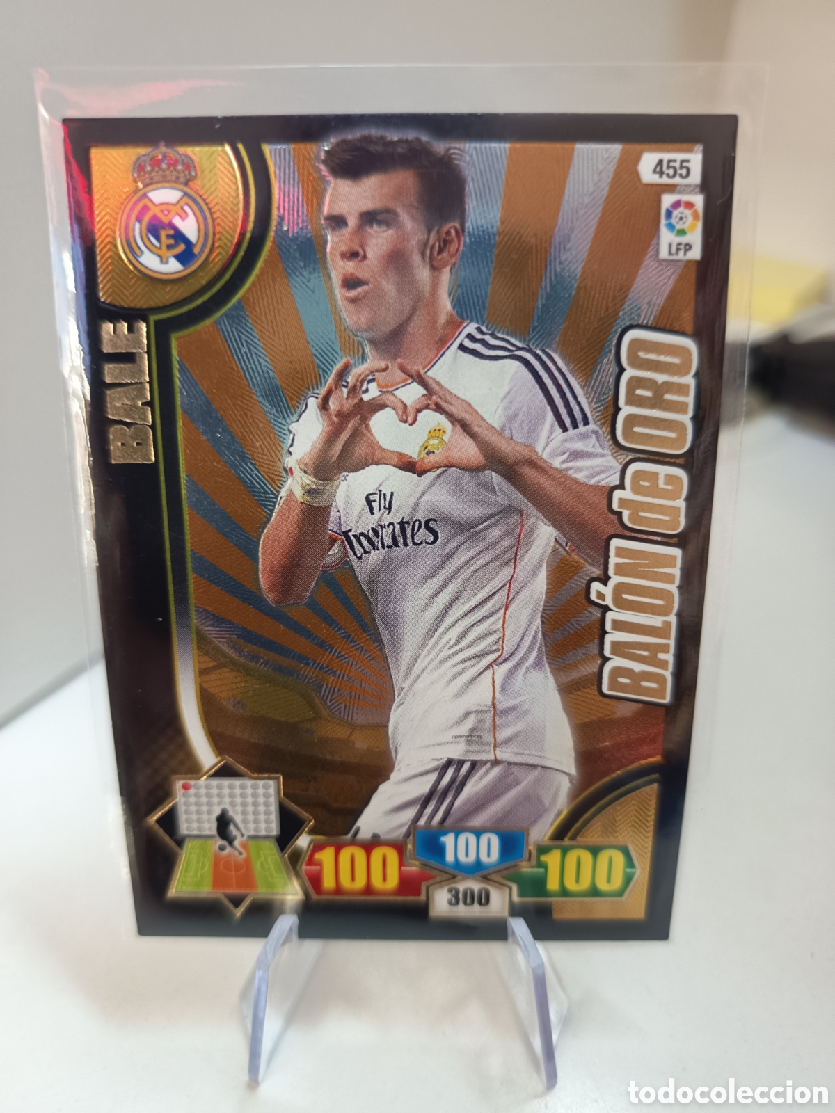 Cromos de f&uacute;tbol: 455 BALON DE ORO BALE ADRENALYN XL 2013 2014