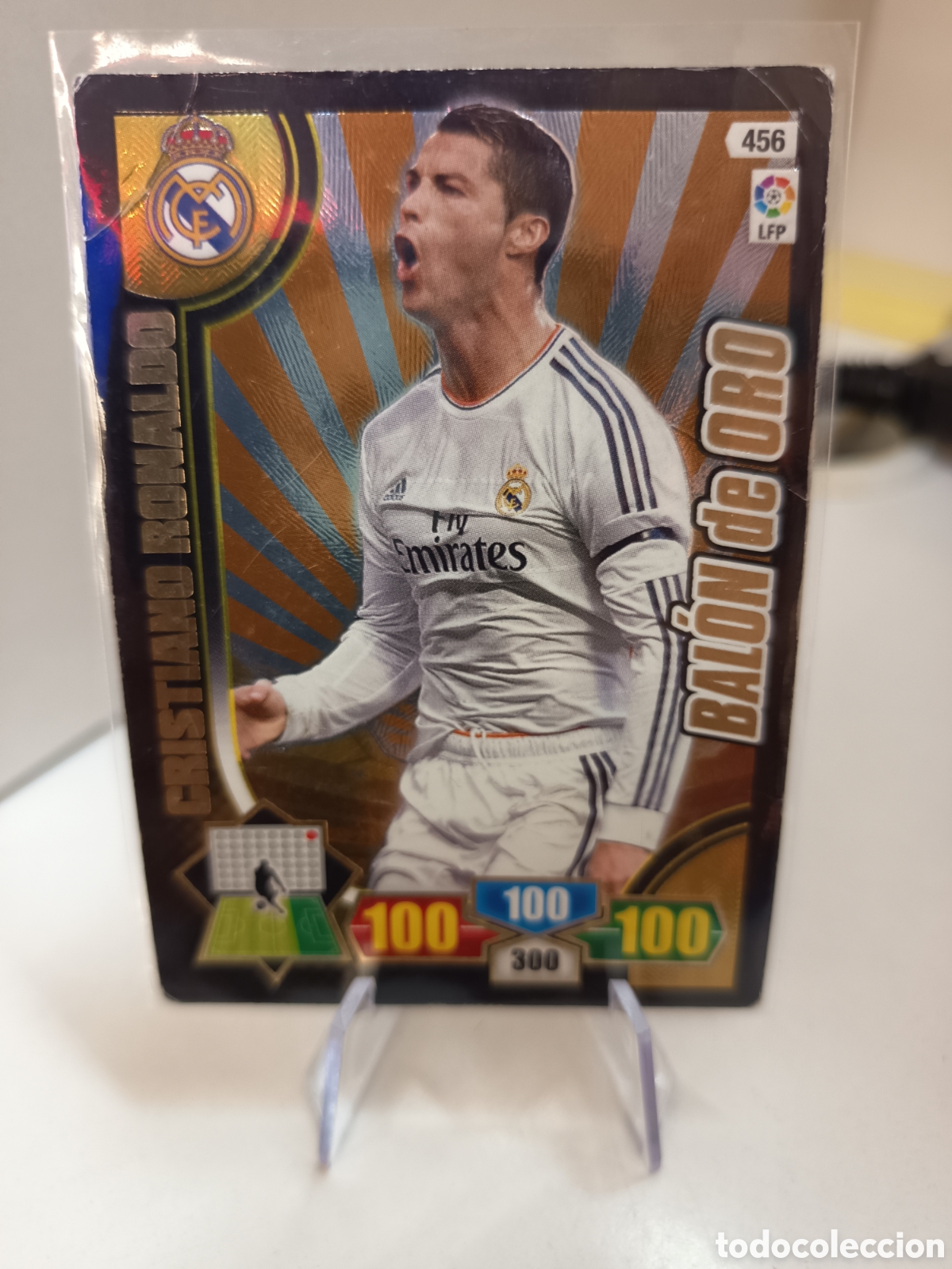 Cromos de f&uacute;tbol: 456 BALON DE ORO CRISTIANO RONALDO ADRENALYN XL 2013 2014