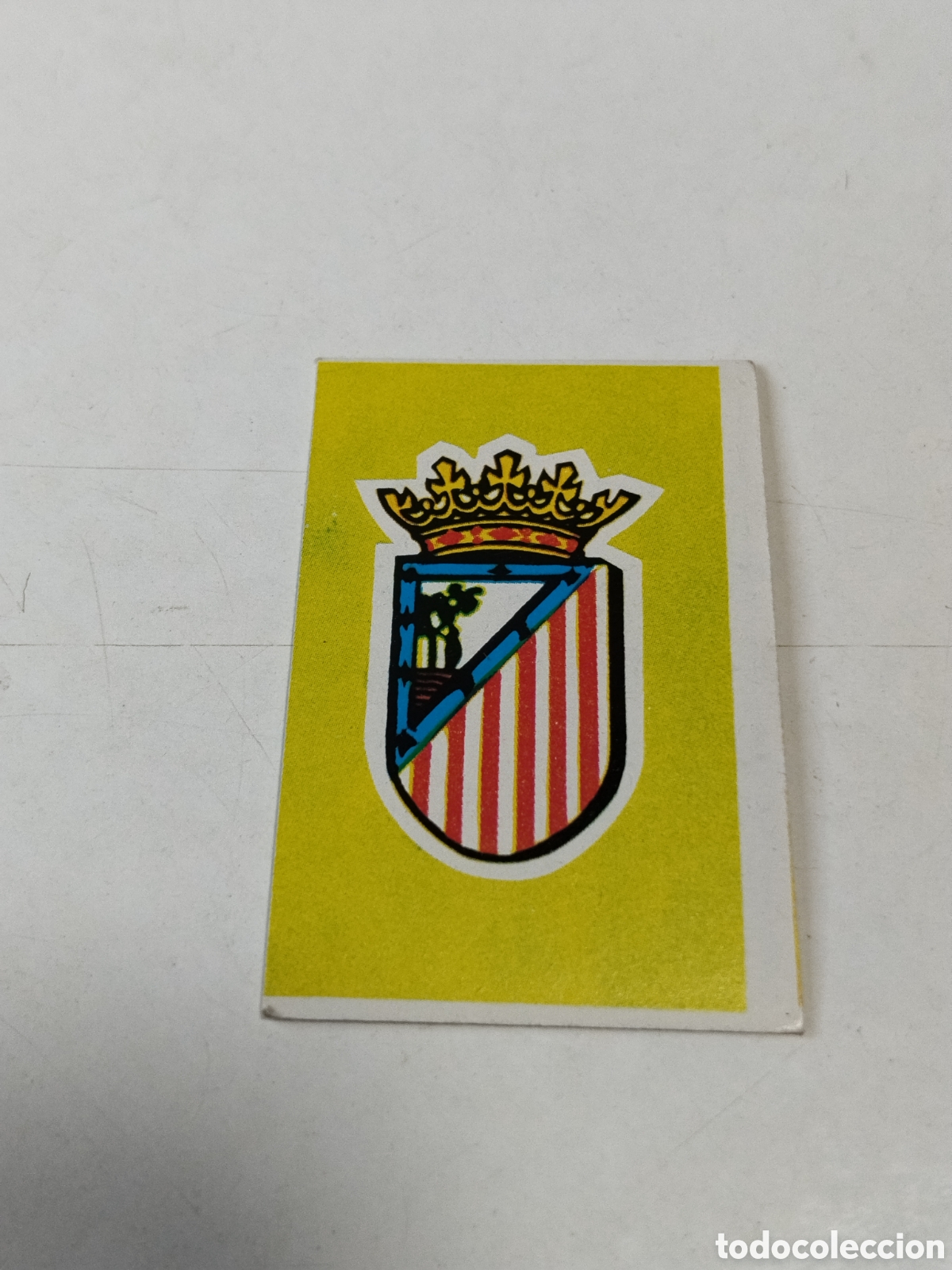 Cromos de f&uacute;tbol: Cromo Campeonato Nacional de Futbol 1976-1977, Escudo At.Madrid