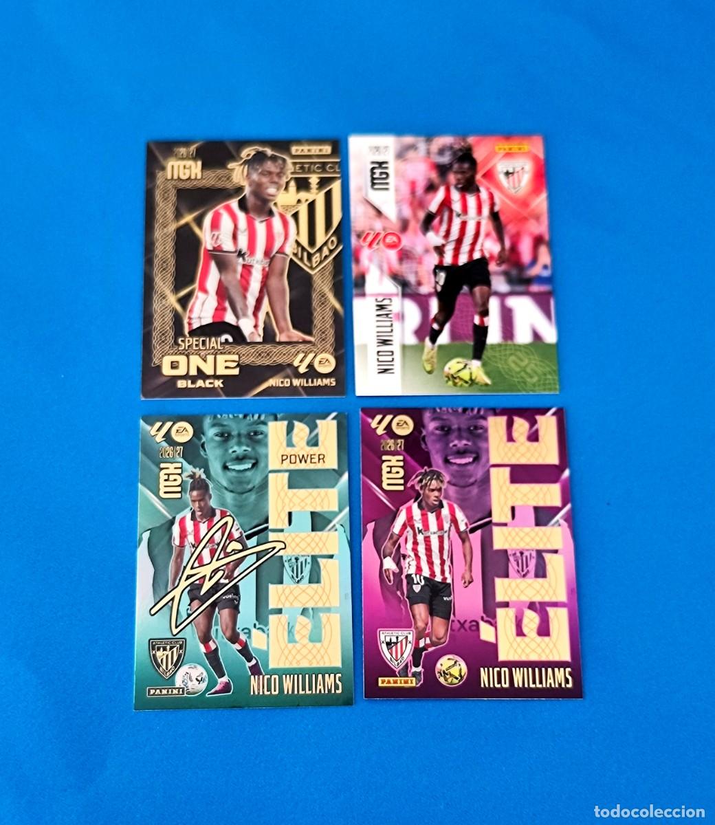 Cromos de f&uacute;tbol: Megacracks 2026 2027 / 26 27 Nico Williams Special One Black &Eacute;lite &Eacute;lite Power B&aacute;sico Athletic Club