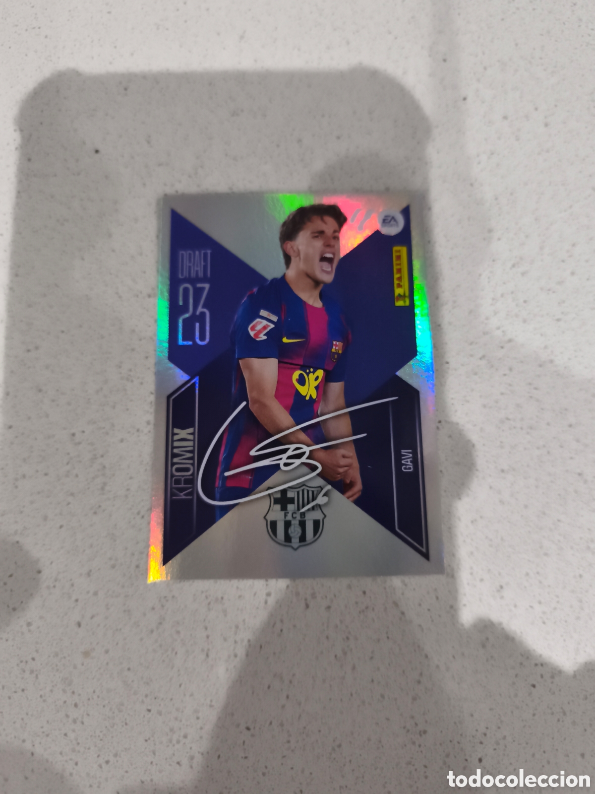 Cromos de f&uacute;tbol: CROMO N&Uacute;MERO K8 GAVI FC BARCELONA DRAFT 23 KROMIX. LIGA ESTE 26/27. PANINI.
