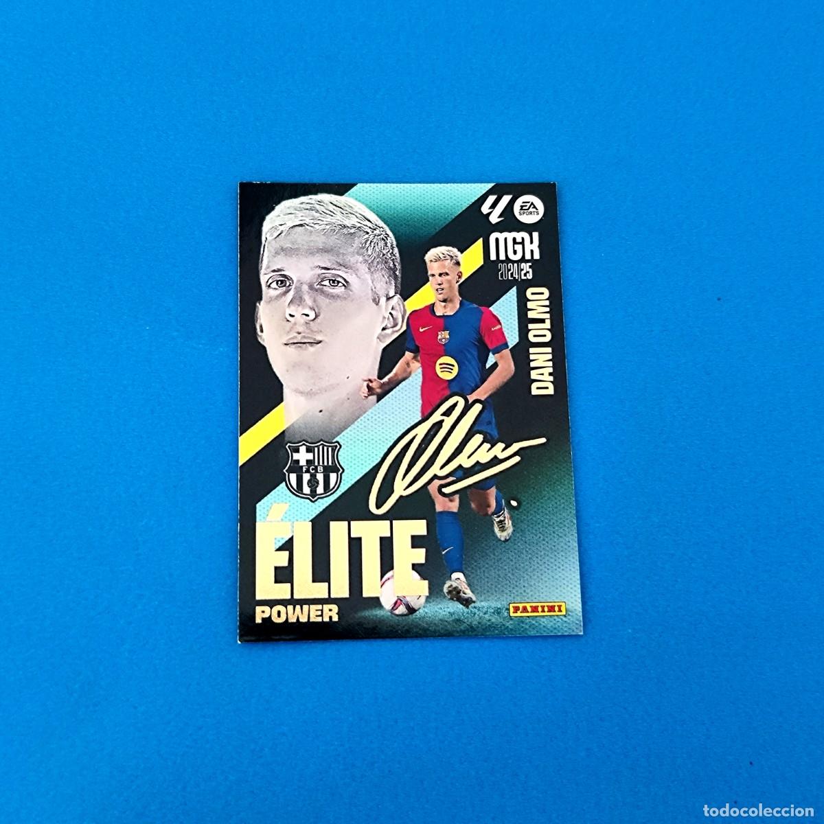 Cromos de f&uacute;tbol: Megacracks 2024 2025 / 24 25 &Eacute;lite Power Dani Olmo Barcelona