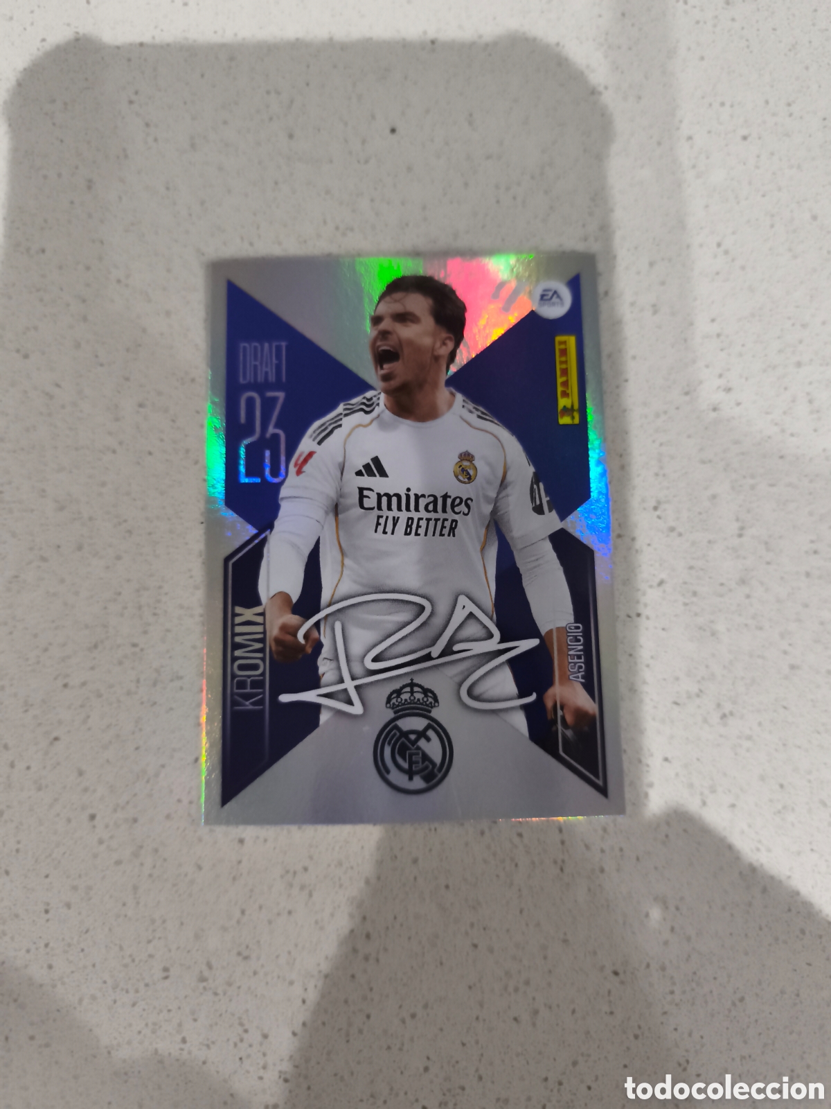 Cromos de f&uacute;tbol: CROMO ROOKIE N&Uacute;MERO K1 ASENCIO REAL MADRID DRAFT 23 KROMIX. LIGA ESTE 26/27. PANINI.