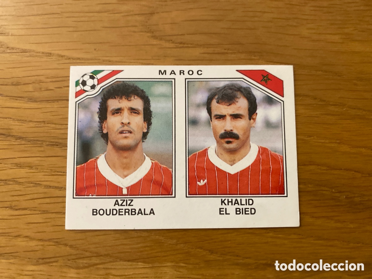 Football Stickers: Cromo panini mundial Mexico 86 n&uacute;mero 425 Bouderbala/El Bied - Sticker album world cup 1986