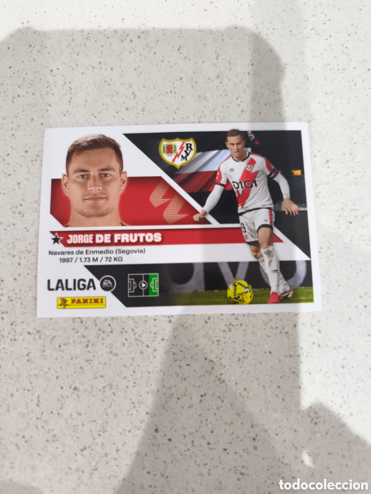 Cromos de Futebol: CROMO N&Uacute;MERO 16 DE FRUTOS RAYO VALLECANO. LIGA ESTE 26/27. PANINI.