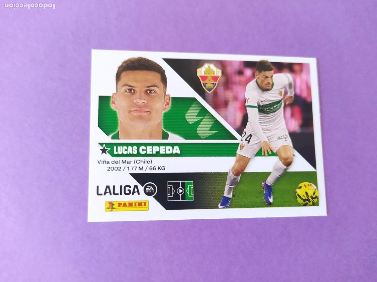 Cromos de f&uacute;tbol: LIGA ESTE 2026 2027 26 27 NUEVO - ELCHE N&ordm; 18 CEPEDA