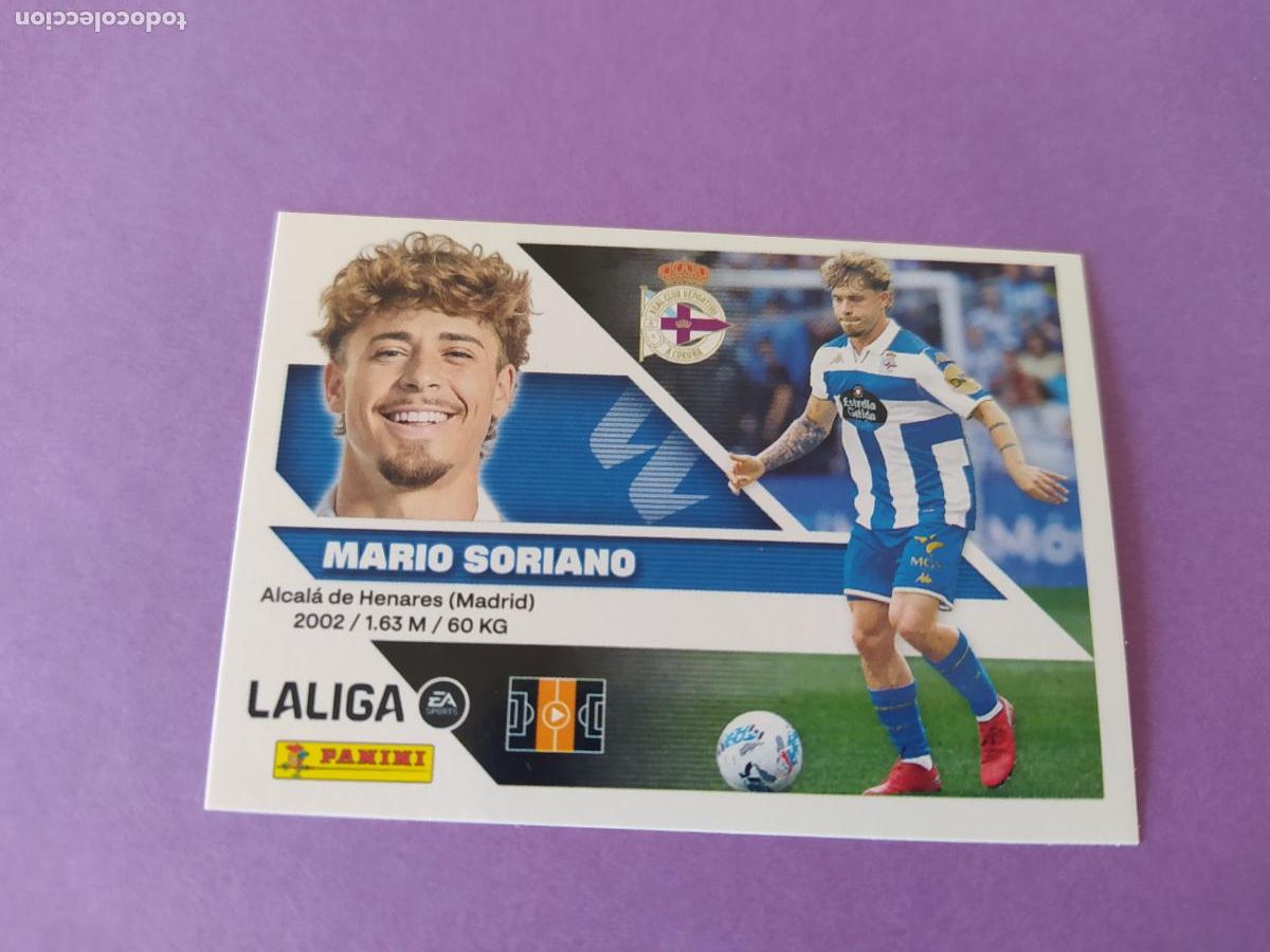 Cromos de f&uacute;tbol: LIGA ESTE 2026 2027 26 27 NUEVO - DEPORTIVO A CORU&Ntilde;A N&ordm; 13 MARIO SORIANO