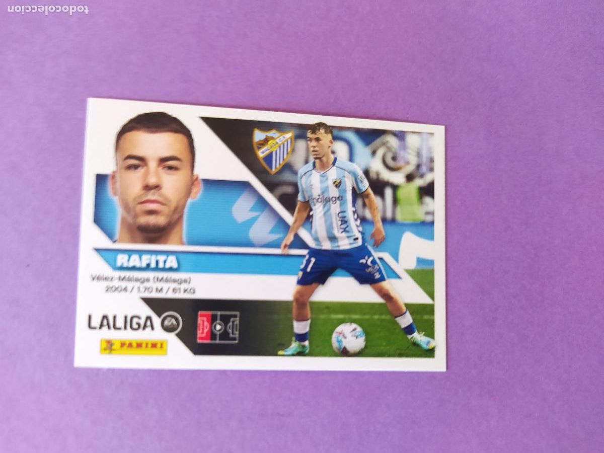 Cromos de f&uacute;tbol: LIGA ESTE 2026 2027 26 27 NUEVO - MALAGA N&ordm; 9 RAFITA