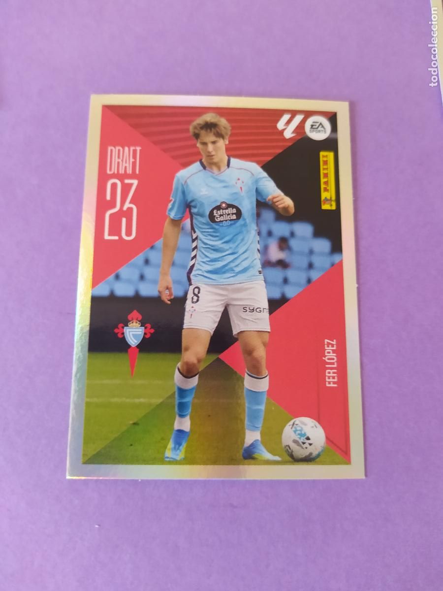 Cromos de f&uacute;tbol: LIGA ESTE 2026 2027 26 27 NUEVO - DRAFT 23 N&ordm; 7 FER LOPEZ CELTA DE VIGO