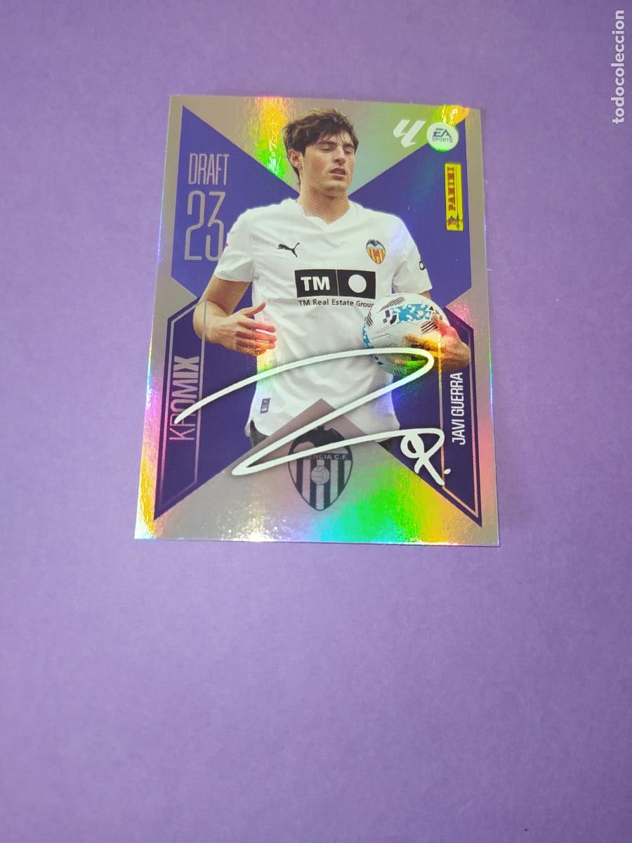 Cromos de f&uacute;tbol: LIGA ESTE 2026 2027 26 27 NUEVO - DRAFT 23 KROMIX N&ordm; K12 JAVI GUERRA VALENCIA