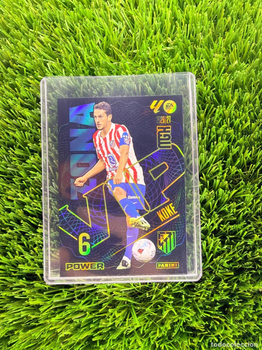 Cromos de f&uacute;tbol: N&ordm; 400P Koke Zona Vip Power Atl&eacute;tico de Madrid Megacracks 26 27