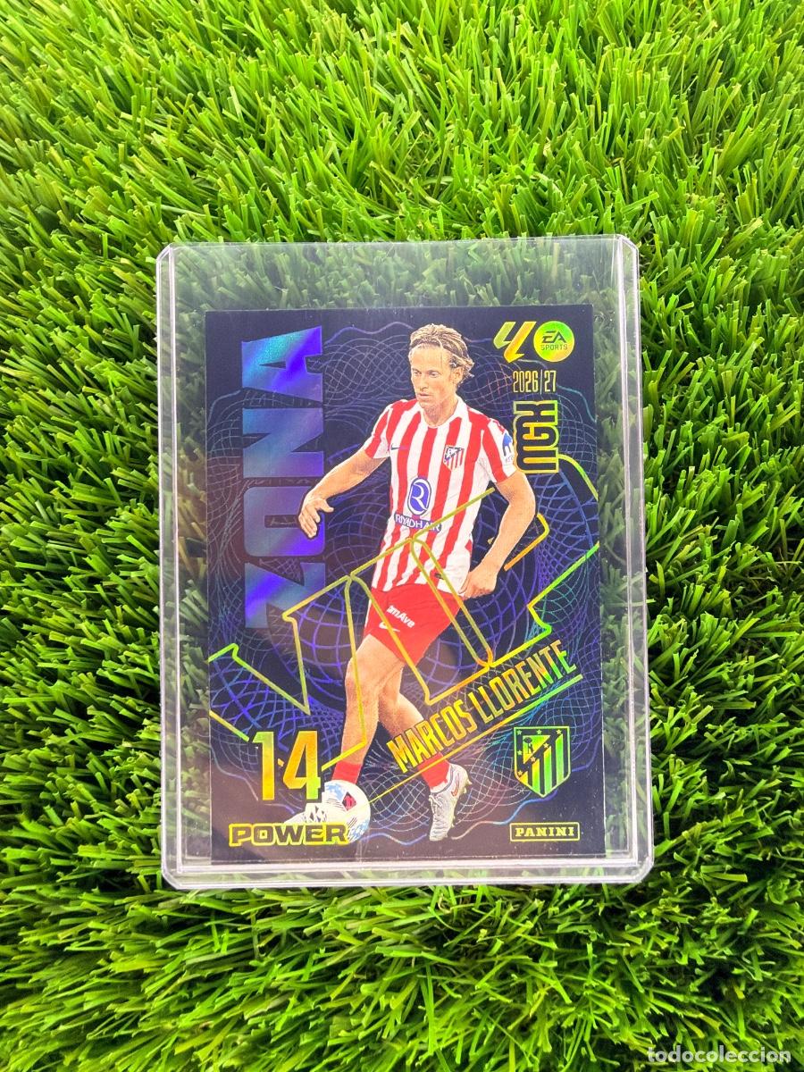 Cromos de f&uacute;tbol: N&ordm; 401P Marcos Llorente Zona Vip Power Atl&eacute;tico de Madrid Megacracks 26 27