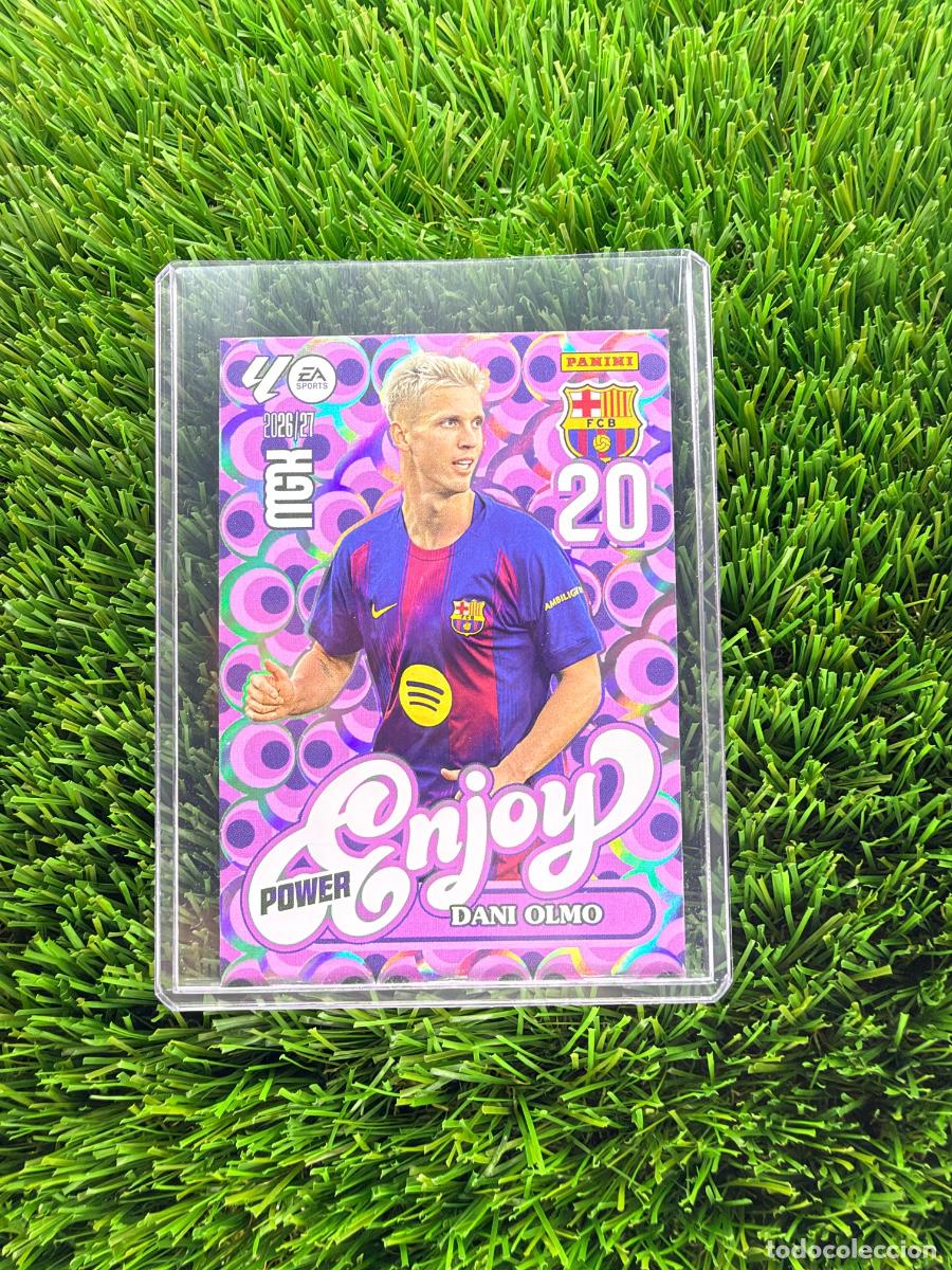 Cromos de f&uacute;tbol: N&ordm; 381P Dani Olmo Enjoy Power FC Barcelona Megacracks 26 27