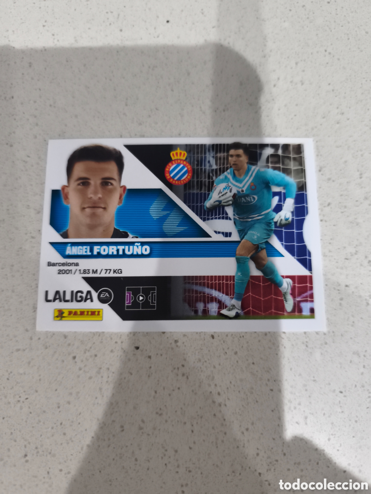 Cromos de f&uacute;tbol: CROMO N&Uacute;MERO 4 FORTU&Ntilde;O ESPANYOL. LIGA ESTE 26/27. PANINI.