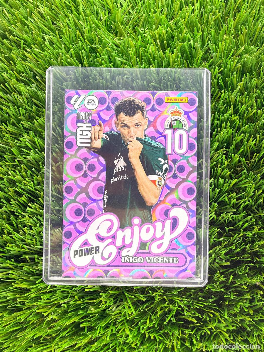 Cromos de f&uacute;tbol: N&ordm; 383P &Iacute;&ntilde;igo Vicente Enjoy Power R Racing C Megacracks 26 27