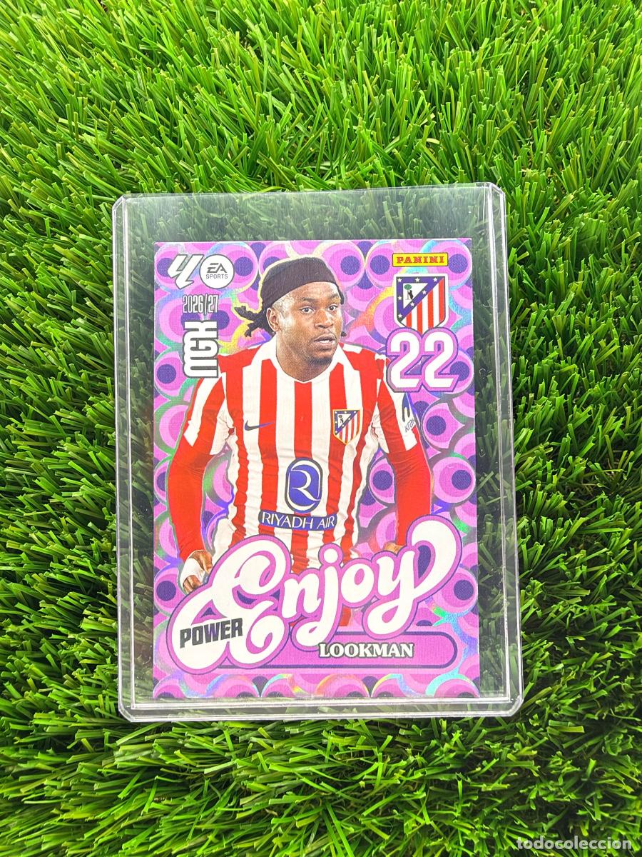 Cromos de Futebol: N&ordm; 385P Lookman Enjoy Power Atl&eacute;tico de Madrid Megacracks 26 27