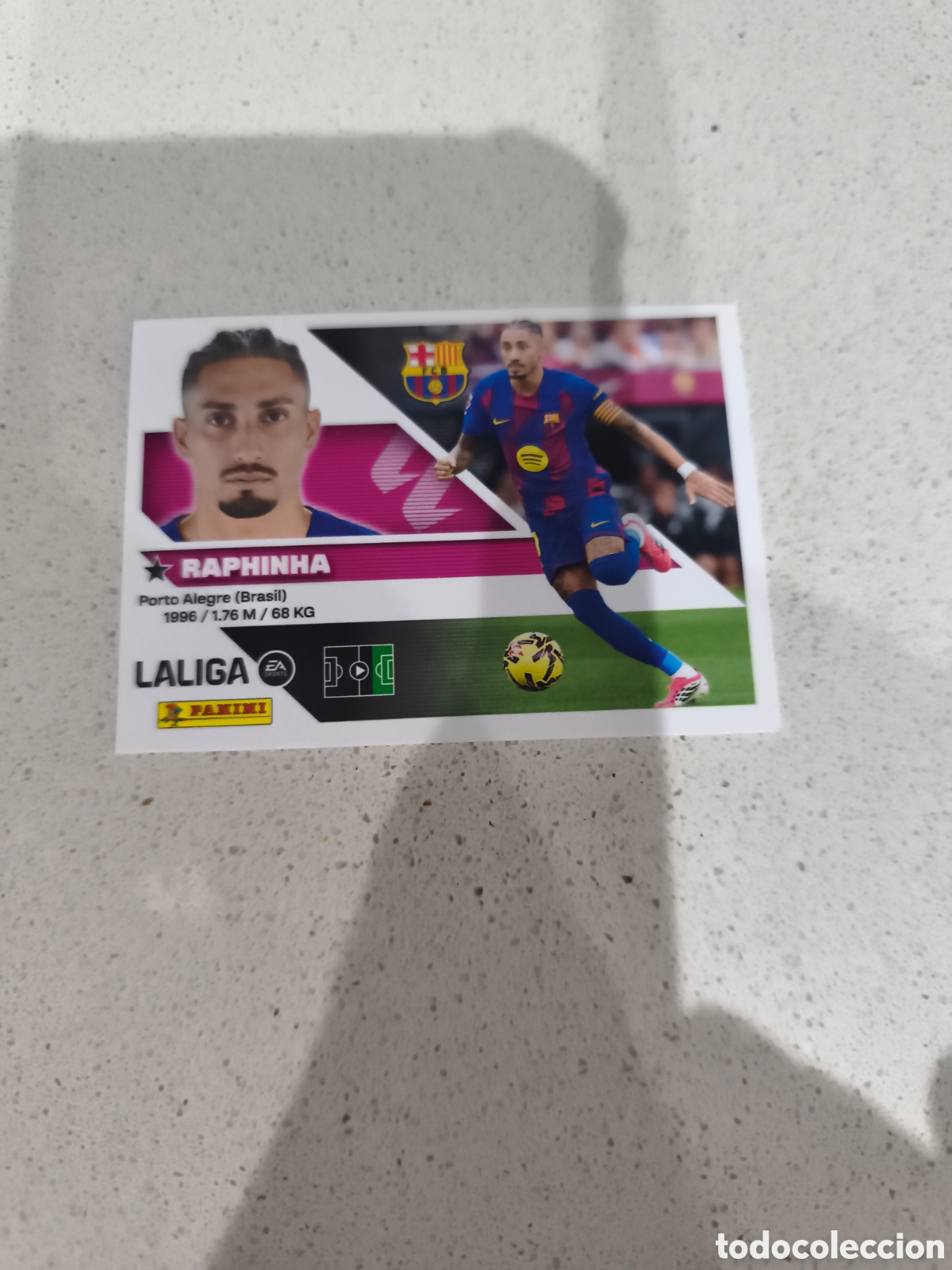 Cromos de Futebol: CROMO N&Uacute;MERO 19 RAPHINHA FC BARCELONA. LIGA ESTE 26/27. PANINI.