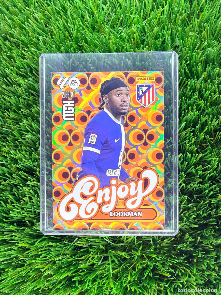 Cromos de f&uacute;tbol: N&ordm; 385 Lookman Enjoy Atl&eacute;tico de Madrid Megacracks 26 27