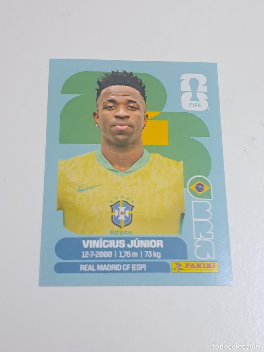 Cromos de f&uacute;tbol: CROMO MUNDIAL 2026 BRA 14 VINICIUS JUNIOR BRASIL WORLD CUP 2026 PANINI