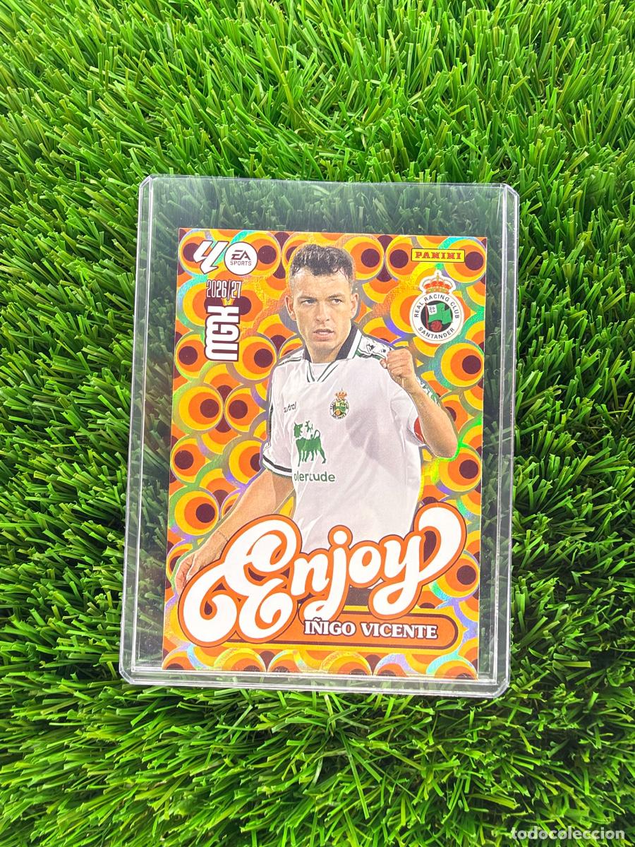 Cromos de f&uacute;tbol: N&ordm; 383 &Iacute;&ntilde;igo Vicente Enjoy R Racing C Megacracks 26 27