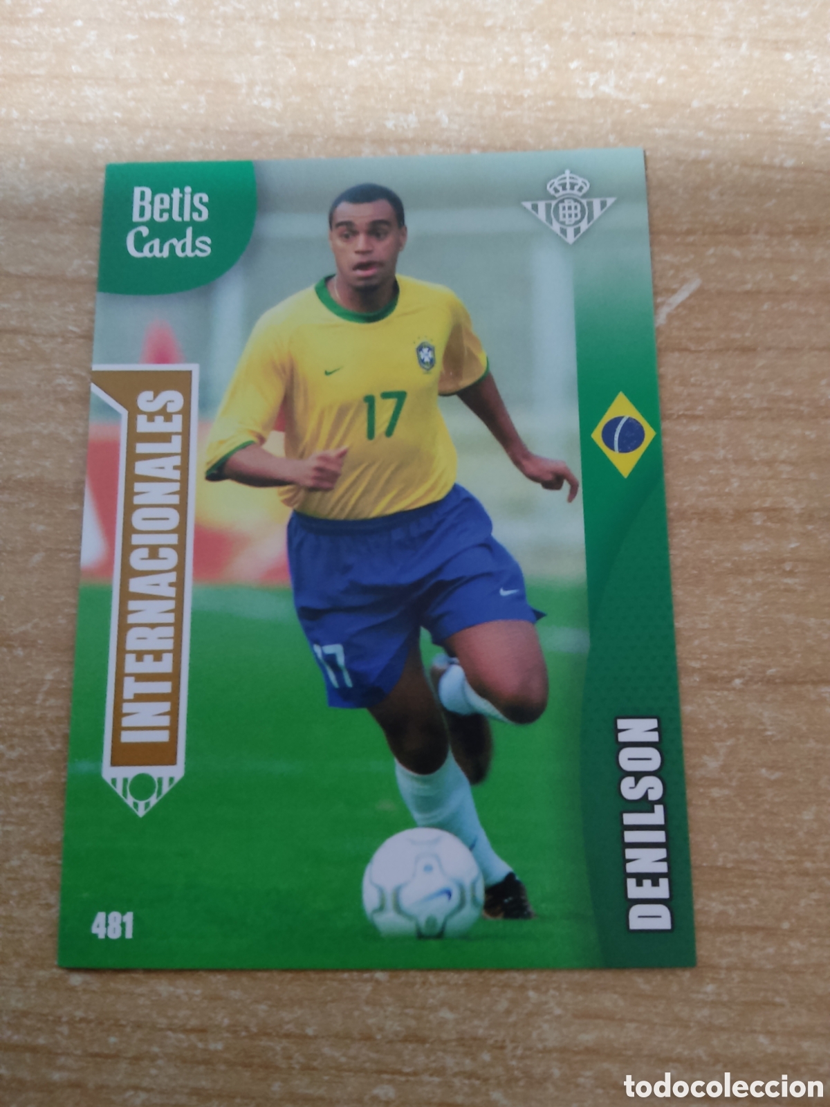 Cromos de f&uacute;tbol: 481 DENILSON INTERNACIONALES REAL BETIS HOLY CARDS 2024 2025