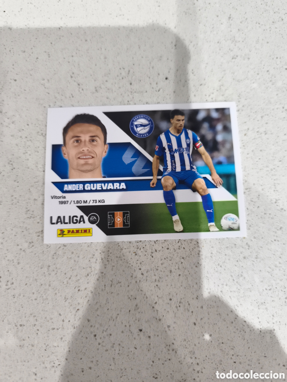 Cromos de f&uacute;tbol: CROMO N&Uacute;MERO 13 GUEVARA ALAV&Eacute;S. LIGA ESTE 26/27. PANINI.