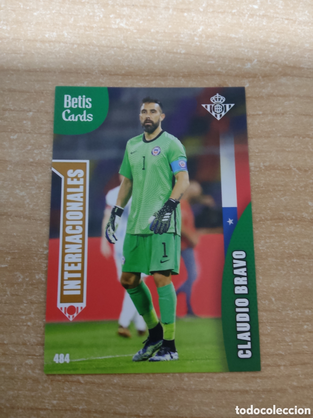 Cromos de f&uacute;tbol: 484 CLAUDIO BRAVO INTERNACIONALES REAL BETIS HOLY CARDS 2024 2025