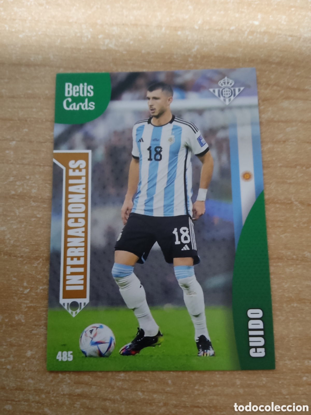 Cromos de f&uacute;tbol: 485 GUIDO RODRIGUEZ INTERNACIONALES REAL BETIS HOLY CARDS 2024 2025