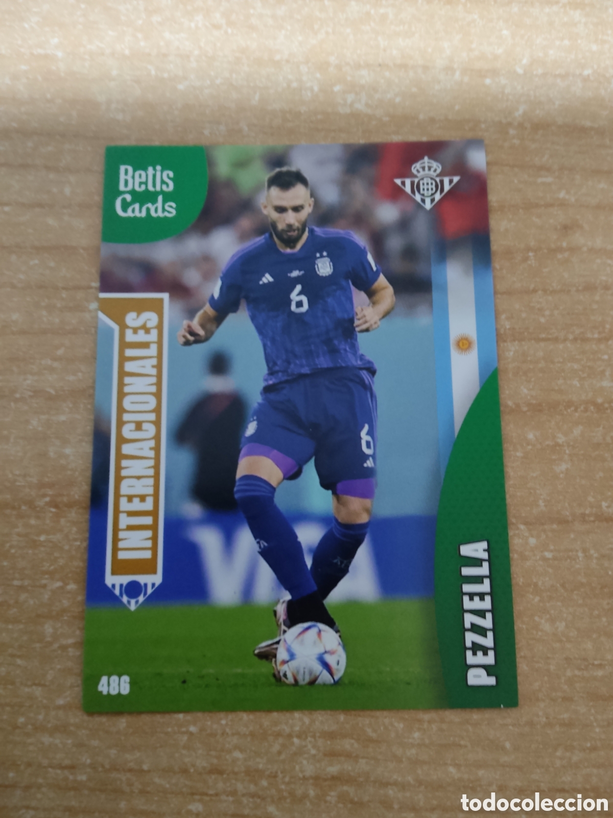 Cromos de f&uacute;tbol: 486 PEZZELLA INTERNACIONALES REAL BETIS HOLY CARDS 2024 2025