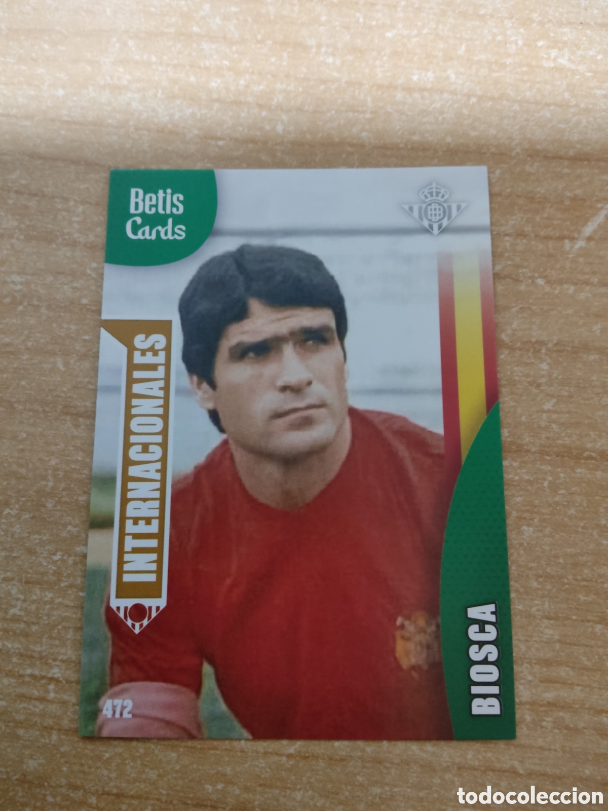 Cartes &agrave; collectionner de Football: 472 BIOSCA INTERNACIONALES REAL BETIS HOLY CARDS 2024 2025